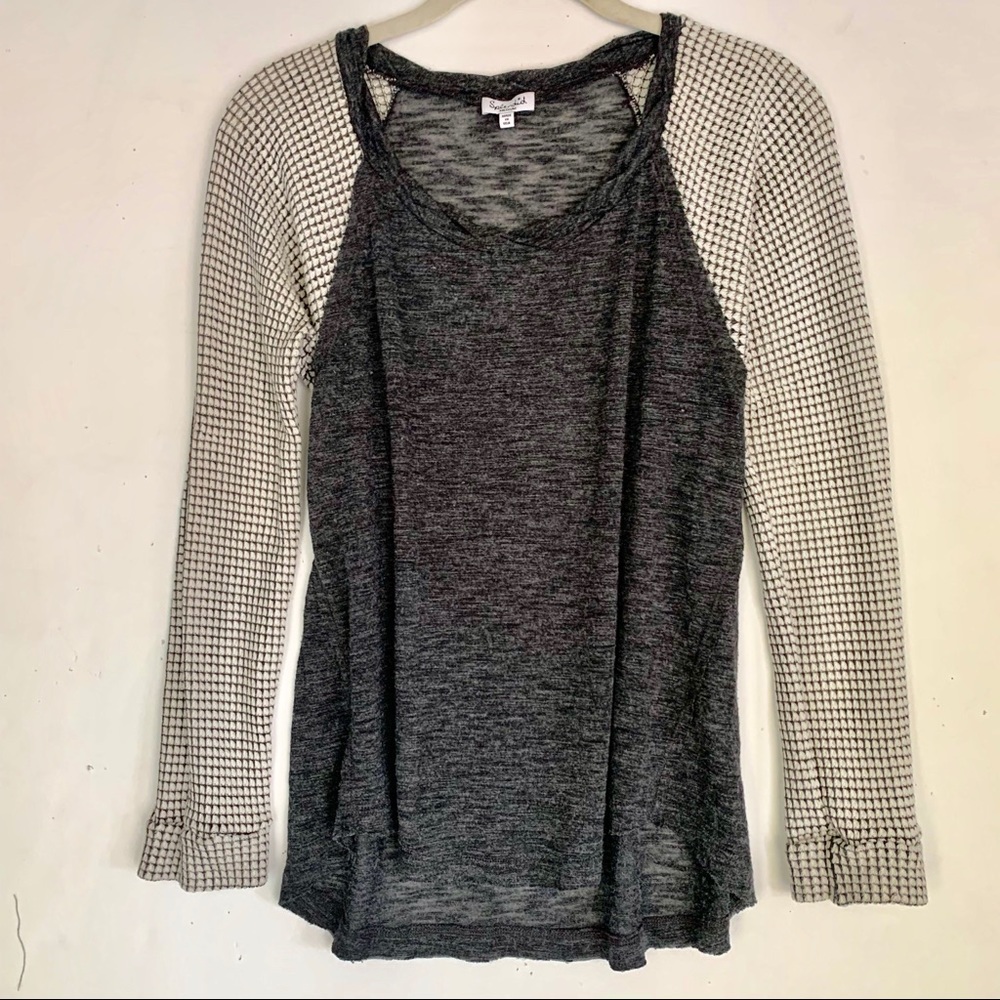 Splendid burn out gray, long sleeve t sz med. ❤️